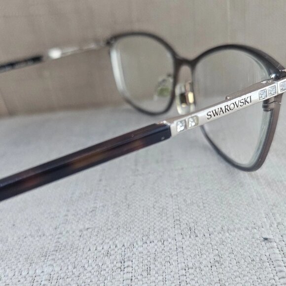Swarovski Women Eyeglasses Frame GOLDIE SW5187 54[]16 135 Eyewear Brown Glasses - Picture 7 of 12